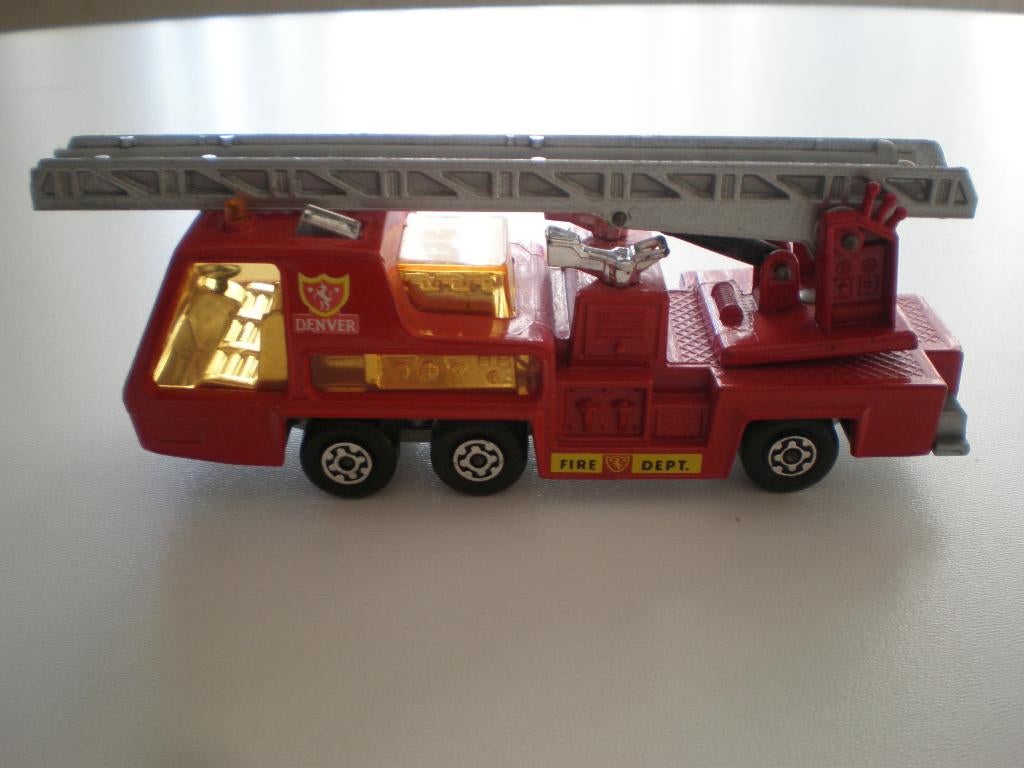 Vintage Matchbox Super Kings K9 Fire Tender 1972, Ophalen of Verzenden, Zo goed als nieuw, Bus of Vrachtwagen, Matchbox