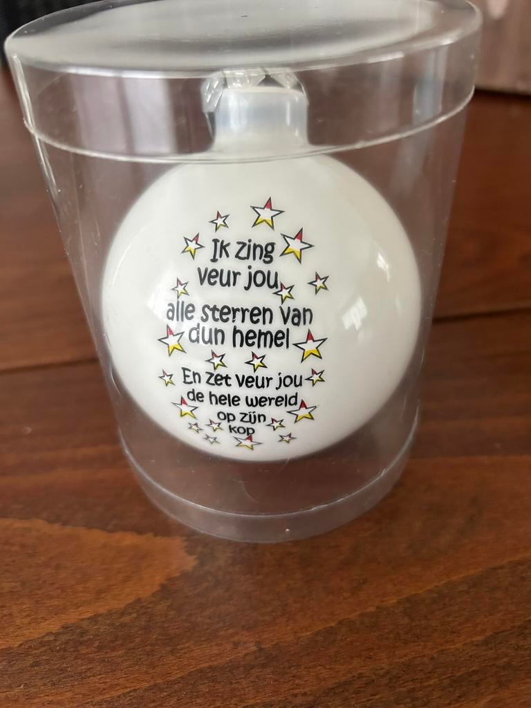 Oeteldonk kerstbal met tekst nieuw, Diversen, Kerst, Ophalen of Verzenden, Nieuw