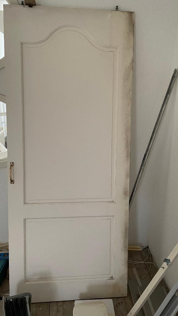 Schuifdeur massief hout, Ophalen, Gebruikt, 80 tot 100 cm, Binnendeur