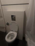 Toilet + inbouwreservoir grohe + bedieningspaneel, Doe-het-zelf en Verbouw, Sanitair, Ophalen of Verzenden, Gebruikt, Chroom, Toilet