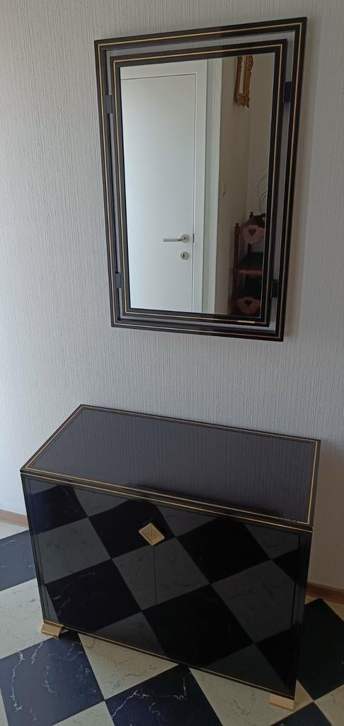Pierre Vandel Paris cabinet & spiegel., Ophalen