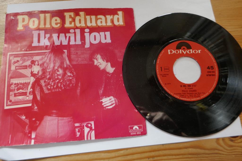 Single:  Polle Eduard – Ik Wil Jou, Cd's en Dvd's, Vinyl | Nederlandstalig, Ophalen of Verzenden, Gebruikt, Overige formaten, Levenslied of Smartlap