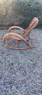 Vintage rotan schommelstoel, Ophalen of Verzenden