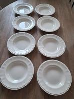 Staffordshire Kensington Ironstone witte soepborden - 23 cm, Keramiek, Ophalen of Verzenden, Zo goed als nieuw, Bord(en)