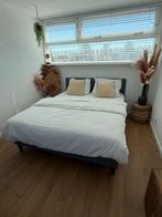 Boxspring 160x200 + WELLPUR topmatras – zo goed als nieuw, Ophalen, Tweepersoons, Zo goed als nieuw, Bedbodem