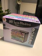 80 Décotime twinmarkers in tray, -, -, Ophalen of Verzenden, Zo goed als nieuw