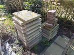 28x Grijze Tegels (60x40x5cm) - Gebruikt, Ophalen, Gebruikt, Beton, Terrastegels