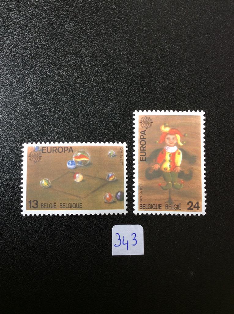 Belgie postzegels 1989 Mi 2375/76, Ophalen of Verzenden