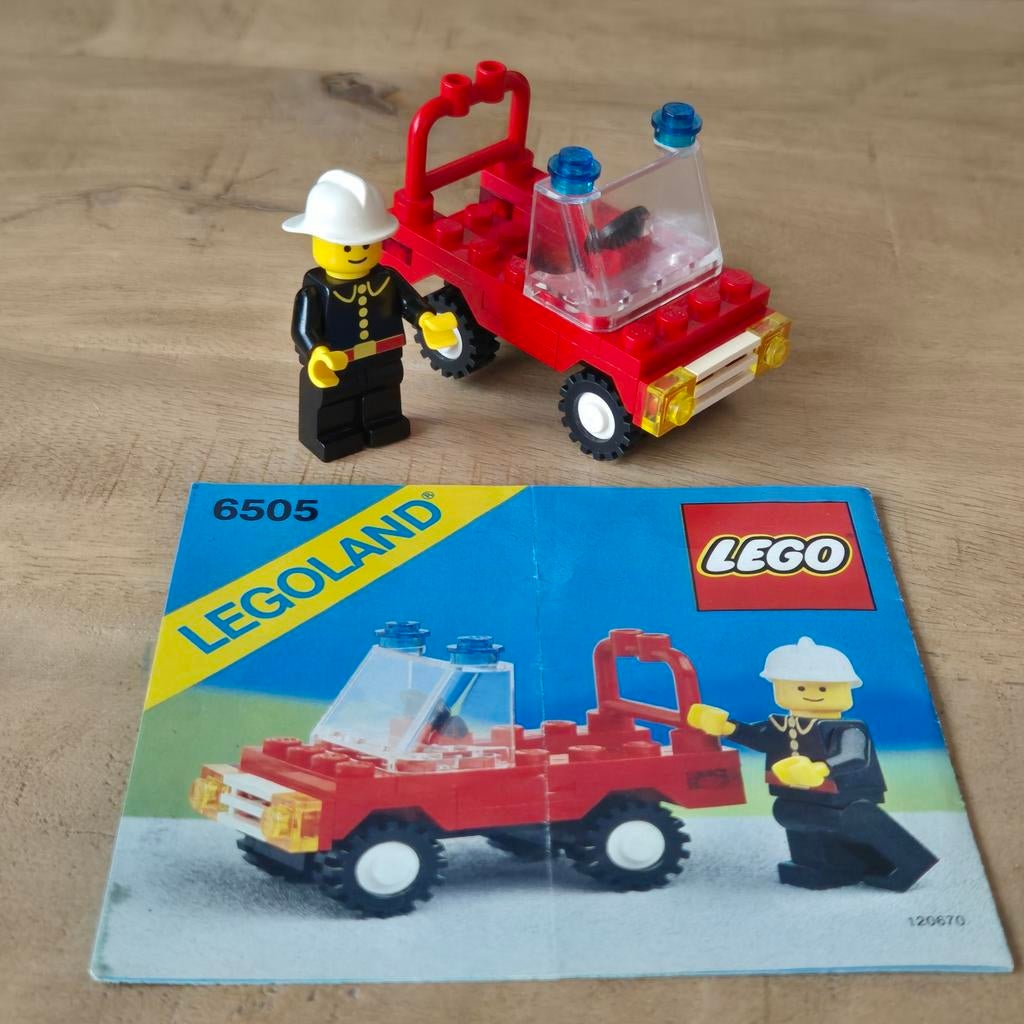 Lego 6505 Fire Chief's Car - Compleet met boekje, Ophalen of Verzenden, Gebruikt, Complete set, Lego
