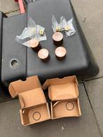 4x Hotbath design knoppen / kraanknoppen – messing / koper, Ophalen, ', ', '