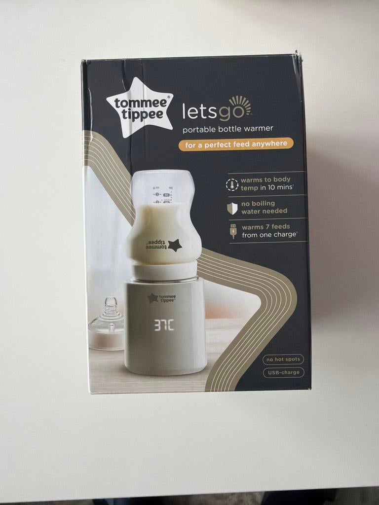 Tommee Tippee LetsGo draagbare flessenwarmer, Kinderen en Baby's, Babyvoeding en Toebehoren, Ophalen of Verzenden, Nieuw, Flessen- of potjesverwarmer