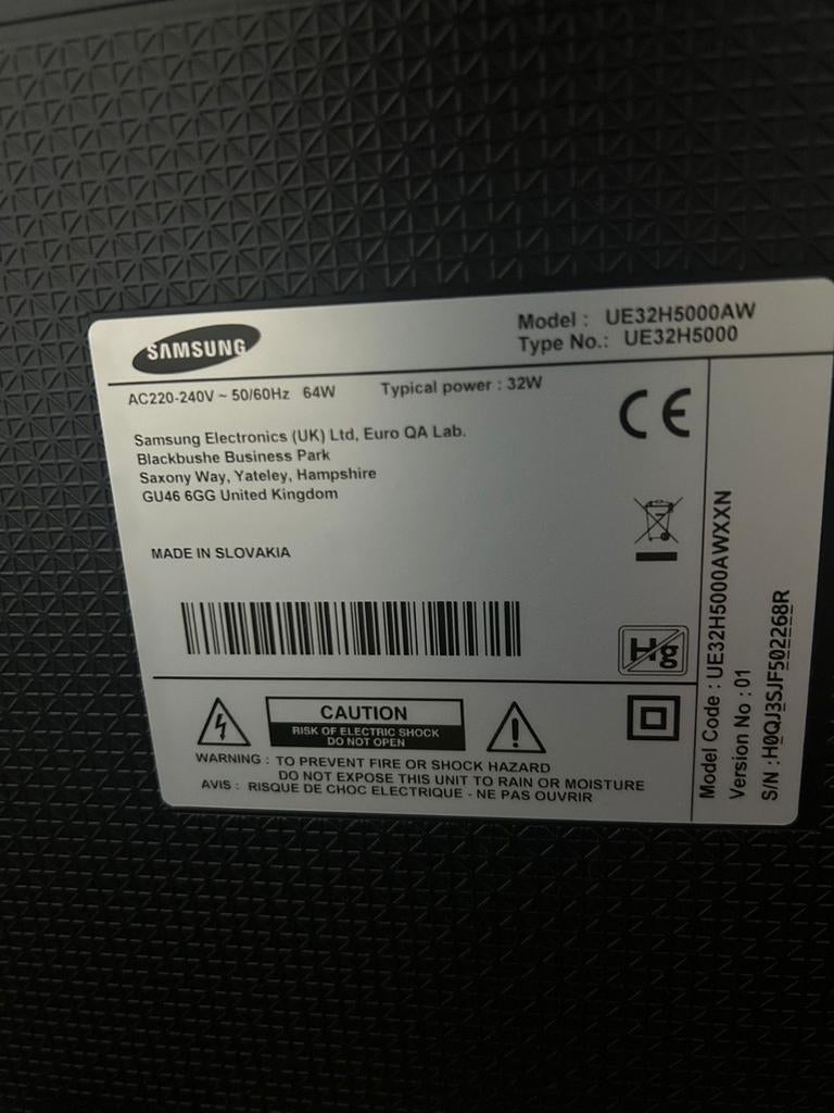 Samsung UE32H5000AW 32 inch Full HD LED TV, Ophalen, 80 tot 100 cm, 50 Hz, Samsung