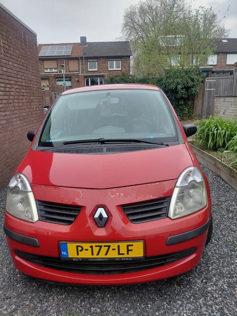 Renault modus sloopauto, Auto's, Renault, Modus, Benzine, C, MPV, Handgeschakeld, Geïmporteerd, Rood, Grijs, Stof, Voorwielaandrijving