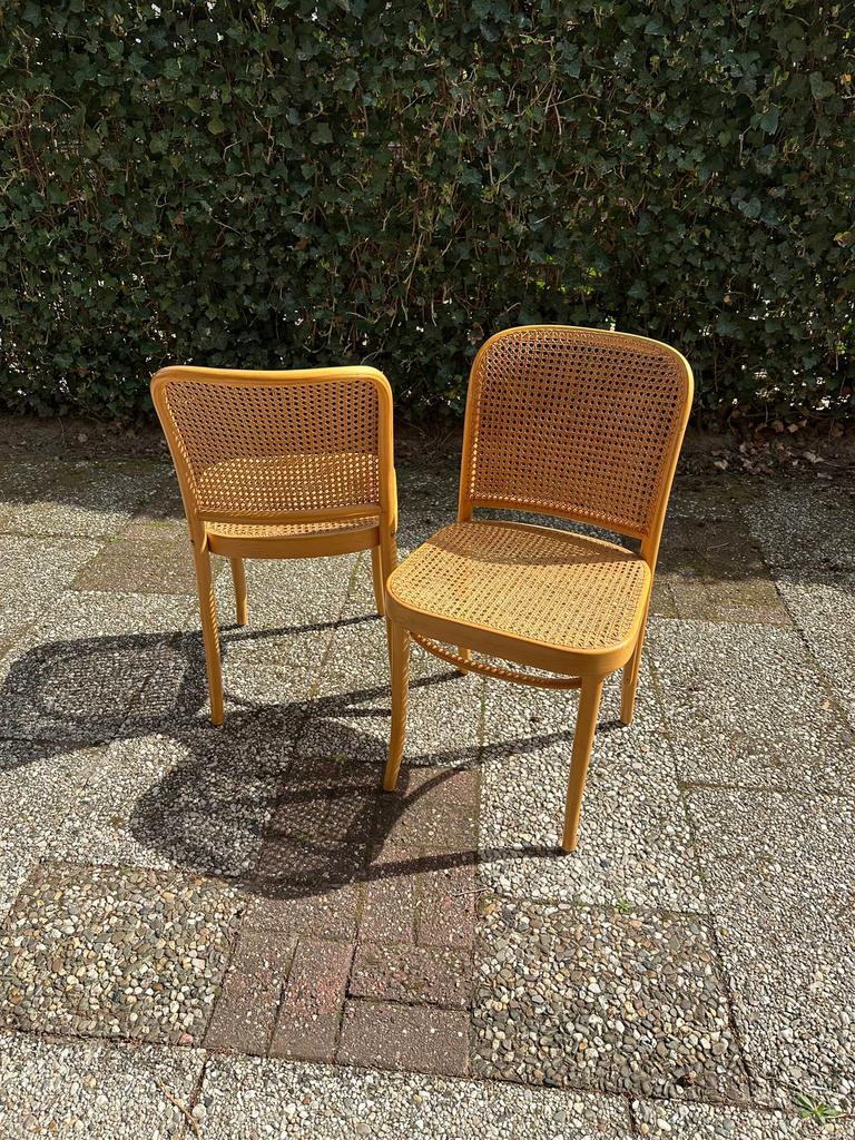 4 x Vintage Thonet-stijl stoelen | Selection Norm Tilburg, Ophalen, Gebruikt, Bruin, Thonet