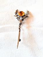 vintage Schotse kilt speld met amberkleurig kristal, Met kristal, Overige materialen, Gebruikt, Verzenden