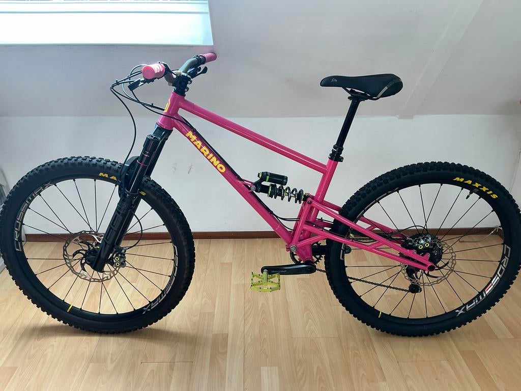 Marino Custom Full Suspension Mountainbike - Roze MT L 29in, Overige merken, Ophalen of Verzenden, Zo goed als nieuw, 53 tot 57 cm