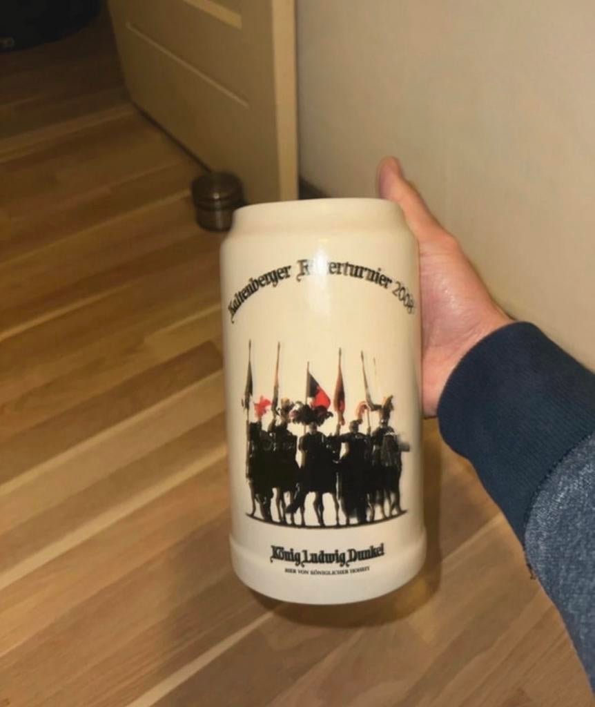 Kaltenberg Ritterturnier 2008 bierpul, Antiek en Kunst, Ophalen of Verzenden