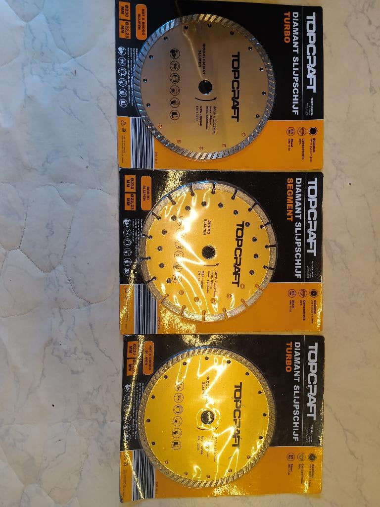 slijpschijfen, Ophalen, Nieuw, 1000 watt of meer, Haakse handslijpmachine