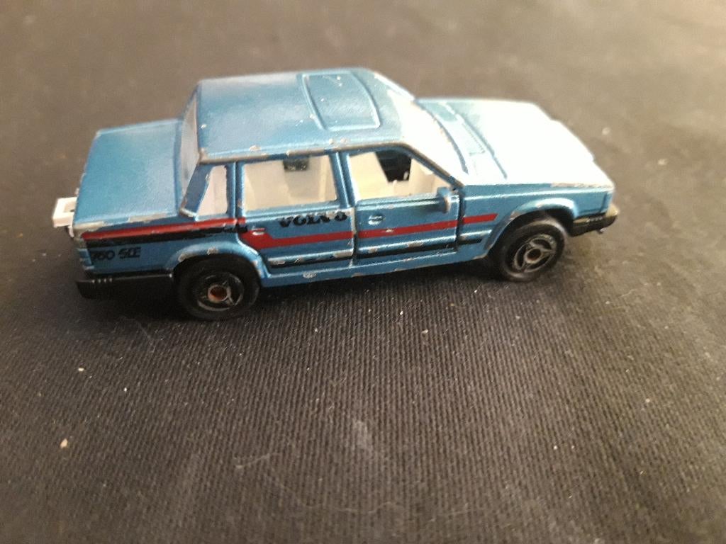 Volvo 760 GLE blauw metallic – Majorette, Ophalen of Verzenden, Gebruikt, Auto