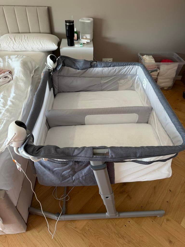 Aanschuifbedje / co-sleeper / Tweelingbedje Chicco, Ophalen, Verstelbaar, 90 cm, Eenpersoons