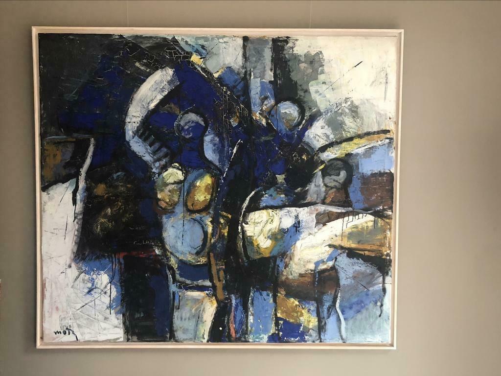 Origineel werk Wim Motz (1900-1977) - Olieverf op doek, Ophalen of Verzenden