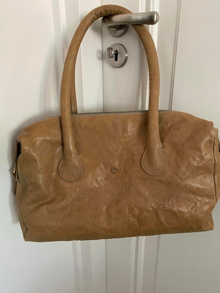Fred de la Bretoniere tas, Verzenden, Gebruikt, Beige, Handtas