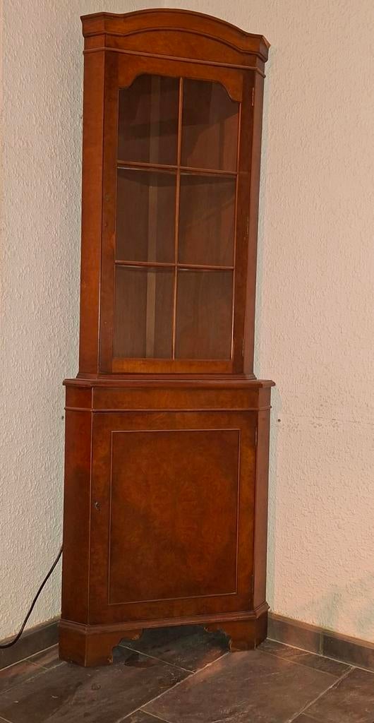 Mooie hoekkast, 185 cm hoog, Ophalen, Minder dan 50 cm, Glas, Klassiek