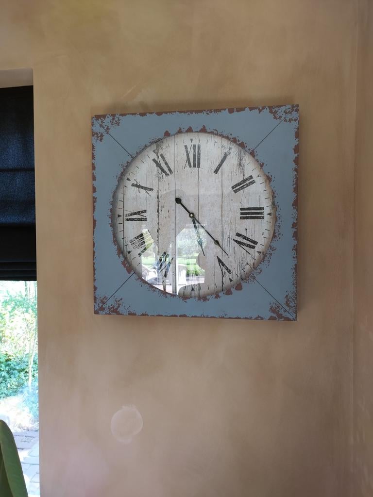 Mooie landelijke stoere klok, Ophalen, Zo goed als nieuw, Wandklok