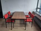 Vintage Pastoe Japanse serie eetkamer TU30 tafel stoelen, Ophalen, Mid century modern dutch design japans, Gebruikt, .