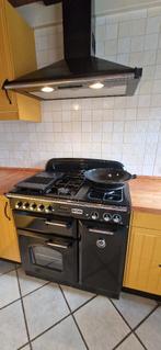 gasfornuis Falcon Classic 90 zwart / chroom, Ophalen, Gebruikt, 60 cm of meer, Grill