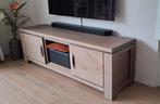 TV meubel / dressoir (eiken / leem), Huis en Inrichting, Ophalen, 150 tot 200 cm, Eikenhout, Zo goed als nieuw
