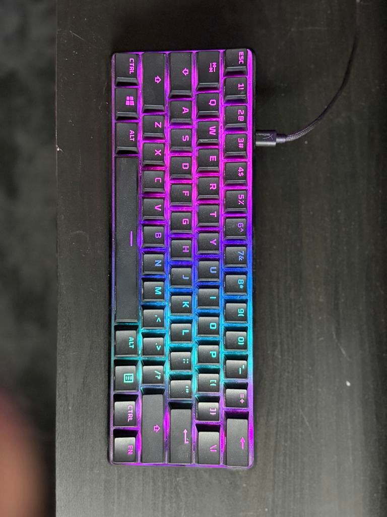 HyperX Alloy Origins 60% gaming toetsenbord, Gaming toetsenbord, Ophalen of Verzenden, Zo goed als nieuw, Qwerty