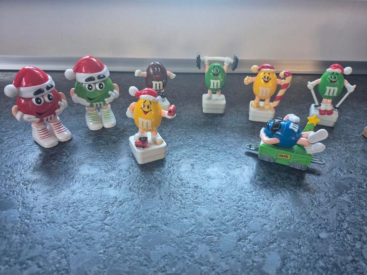 M&M's Kerstfiguren Collectie - 8 Stuks, Verzamelen, Speelgoed, Gebruikt, Ophalen of Verzenden