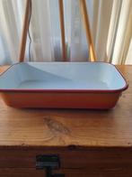 Vintage geëmailleerde ovenschaal - Blue Band, Ophalen of Verzenden, Gebruikt