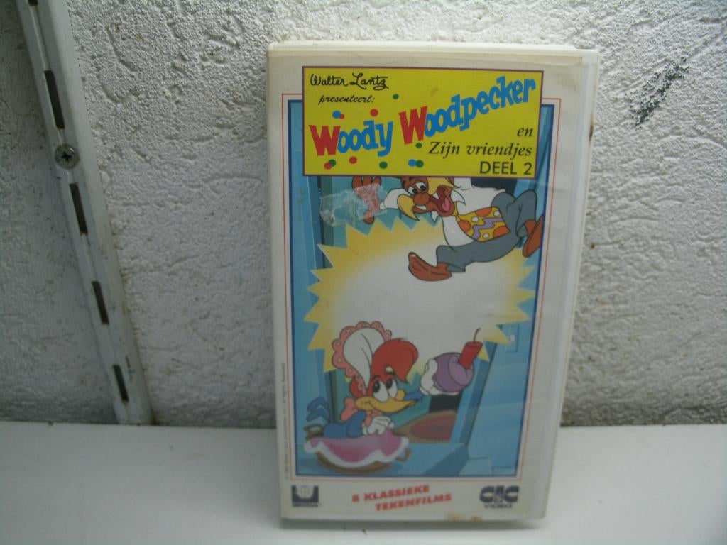 vhs 75a woody woodpecker en zijn vriendjes, Cd's en Dvd's, VHS | Kinderen en Jeugd, Alle leeftijden, Ophalen of Verzenden, Zo goed als nieuw