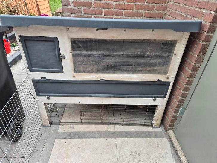 Ferplast konijnenhok, Dieren en Toebehoren, Knaagdieren en Konijnen | Hokken en Kooien, Gebruikt, Hok, 90 cm of meer, 110 cm of meer