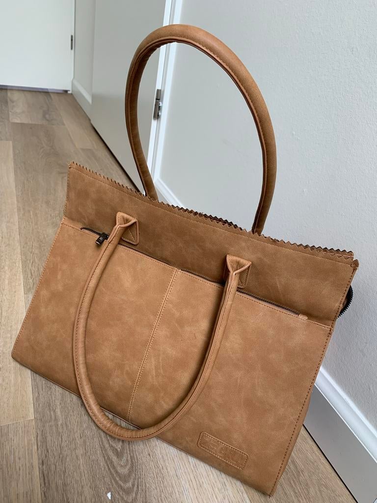 Zebra tas bruin, Sieraden, Tassen en Uiterlijk, Tassen | Damestassen, Ophalen of Verzenden, Gebruikt, Bruin, Handtas