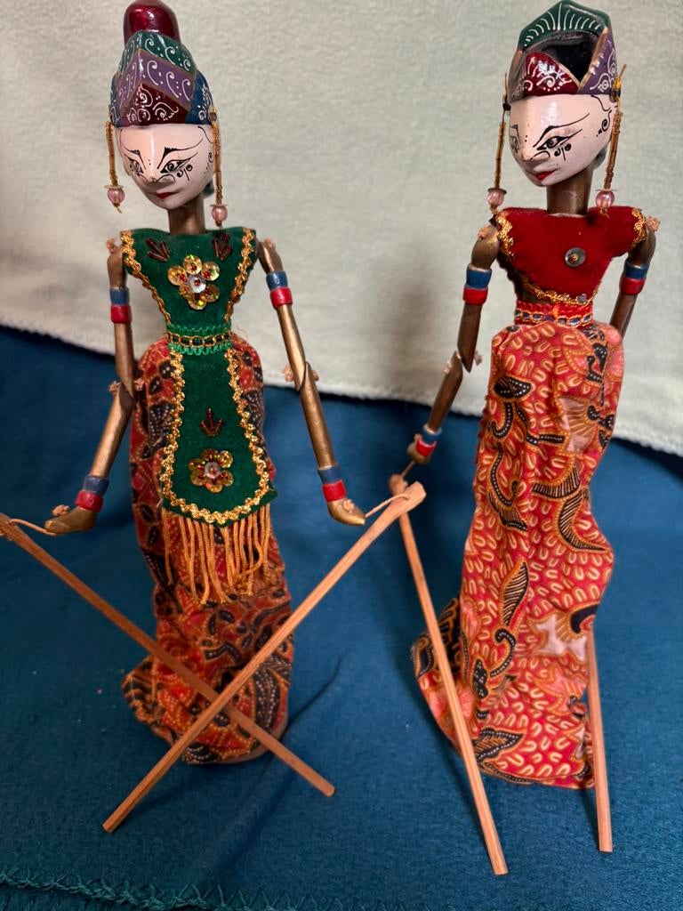 2 thaise poppetjes, Ophalen of Verzenden, Zo goed als nieuw