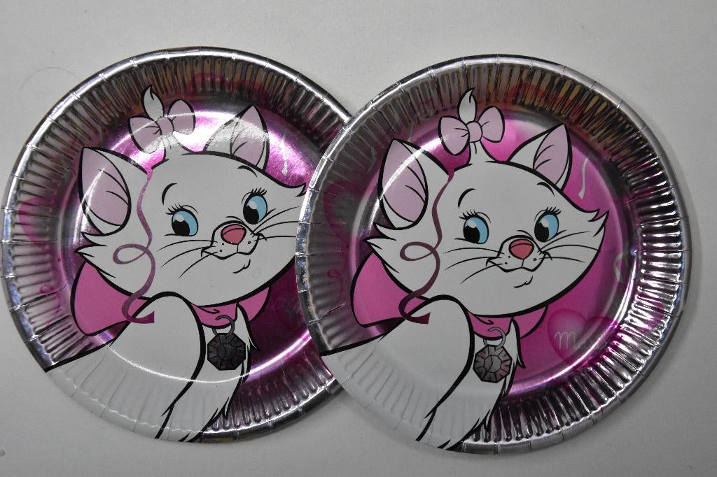 2 papieren borden Disney aristokatten feest artikel NIEUW, Ophalen of Verzenden, Overige figuren, Nieuw, Overige typen