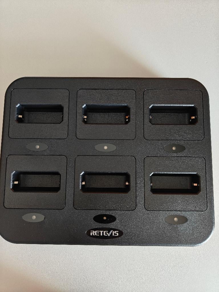 Retevis 6-Voudig lader voor Retevis RT622 portofoon NIEUW, Telecommunicatie, Portofoons en Walkie-talkies, Nieuw, Toebehoren, 15 km of meer