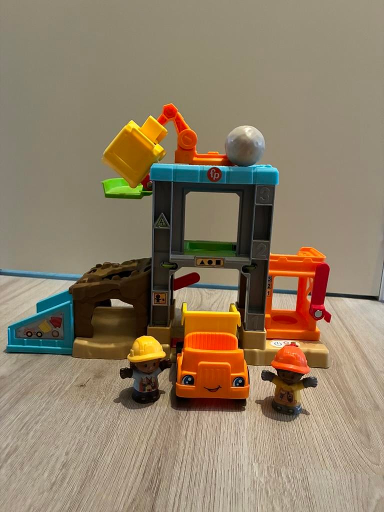Fisher Price Bouwplaats, Ophalen, Zo goed als nieuw, Speelset, Met geluid