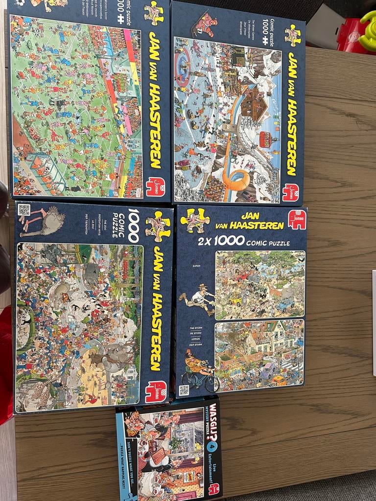 Jan van Haasteren en Wasgij puzzels, Ophalen, 500 t/m 1500 stukjes, Zo goed als nieuw, Legpuzzel