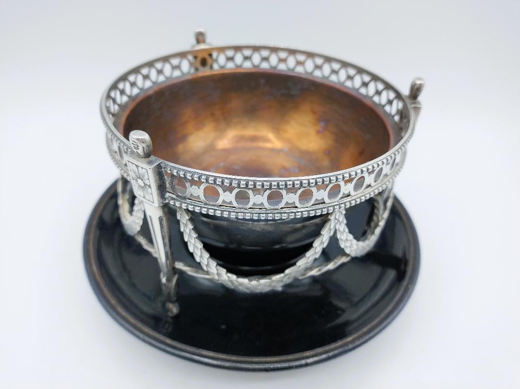 Zilveren pijpkomfoor, J. van der Toorn 2, Den Haag, 1787, Verzenden, Zilver