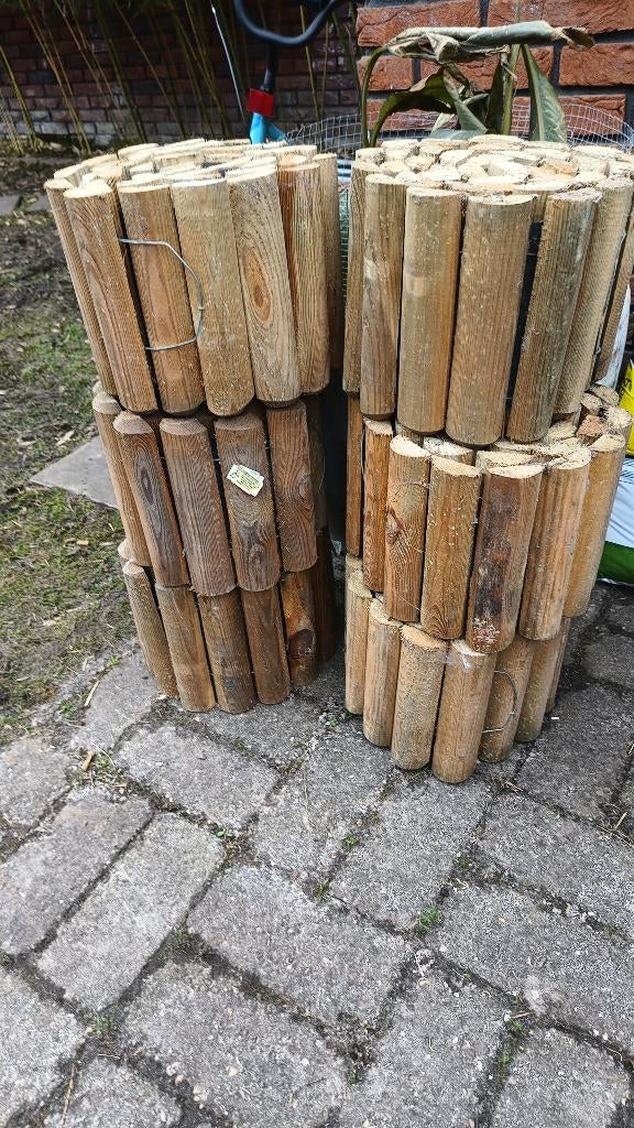 Borderrol Rolborder 20 x 200cm nieuw 6st. met doek, Ophalen, Border, Minder dan 25 cm, Hout
