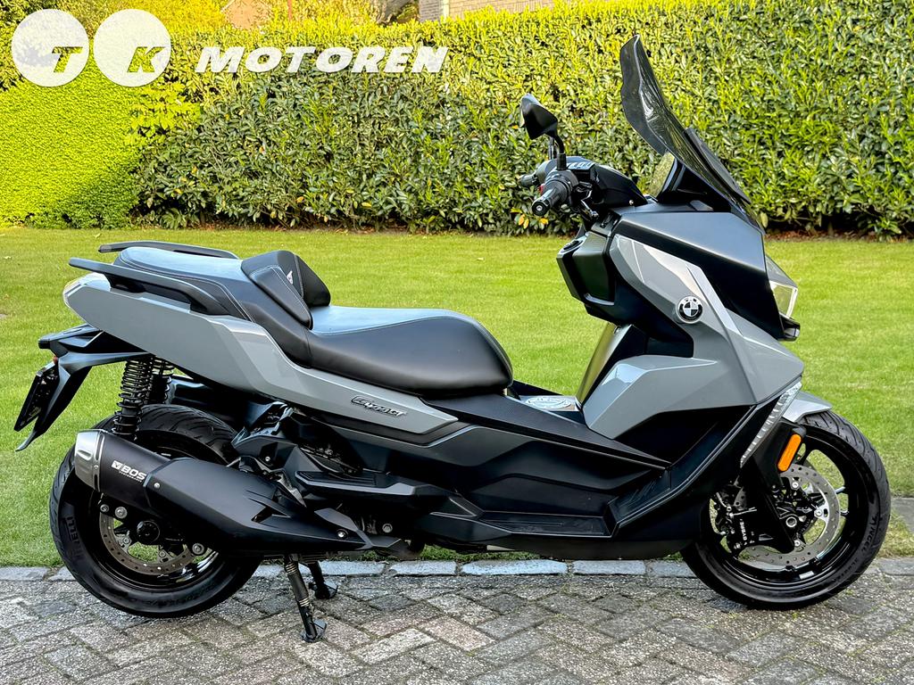 ⭐️ BMW C 400 GT Nardo Grey 2899KM A2 BOS Uitlaat C400GT, 400 cc, Scooter, Occasion, Handvatverwarming