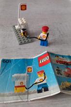 lego 601-1 lego city classic city Shell benzinepomp 1978, Ophalen of Verzenden, Gebruikt, Complete set, Lego