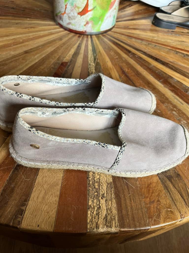 Fred de la bretoniere espadrilles 39, Beige, Ophalen of Verzenden, Zo goed als nieuw, Espadrilles of Moccasins