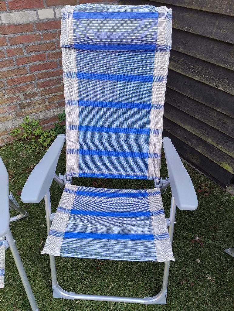 camping / tuinstoelen licht gewicht textileen, Ophalen, Zo goed als nieuw, Campingstoel