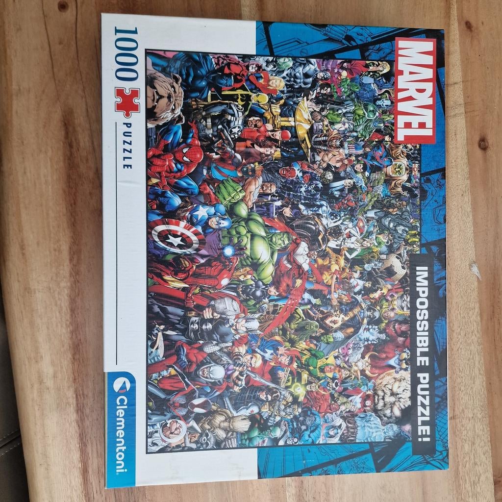 Marvel Impossible Puzzel 1000 stukjes Clementoni, Ophalen, 500 t/m 1500 stukjes, Gebruikt, Legpuzzel