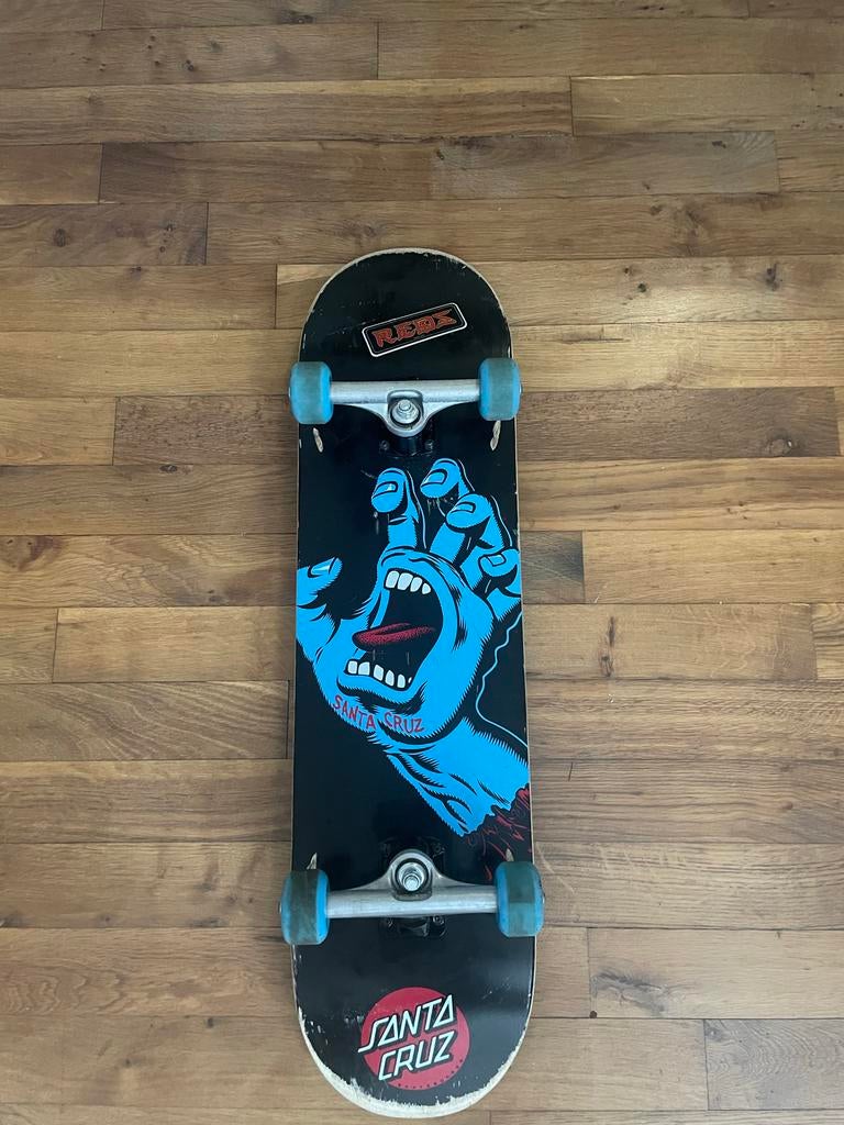 Santa Cruz skateboard met Bones Reds bearings, Sport en Fitness, Skateboarden, Ophalen of Verzenden, Gebruikt, Skateboard